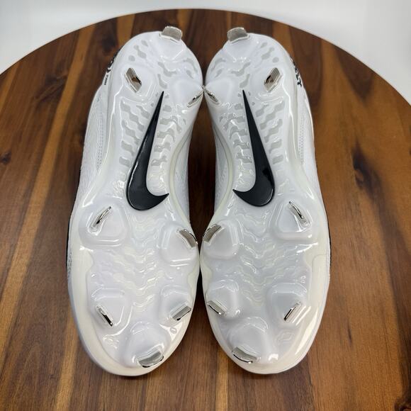 Nike Hyperdiamond 4 Elite Womens Size 9.5 Softball Cleats White Metal React NEW - Picture 9 of 13